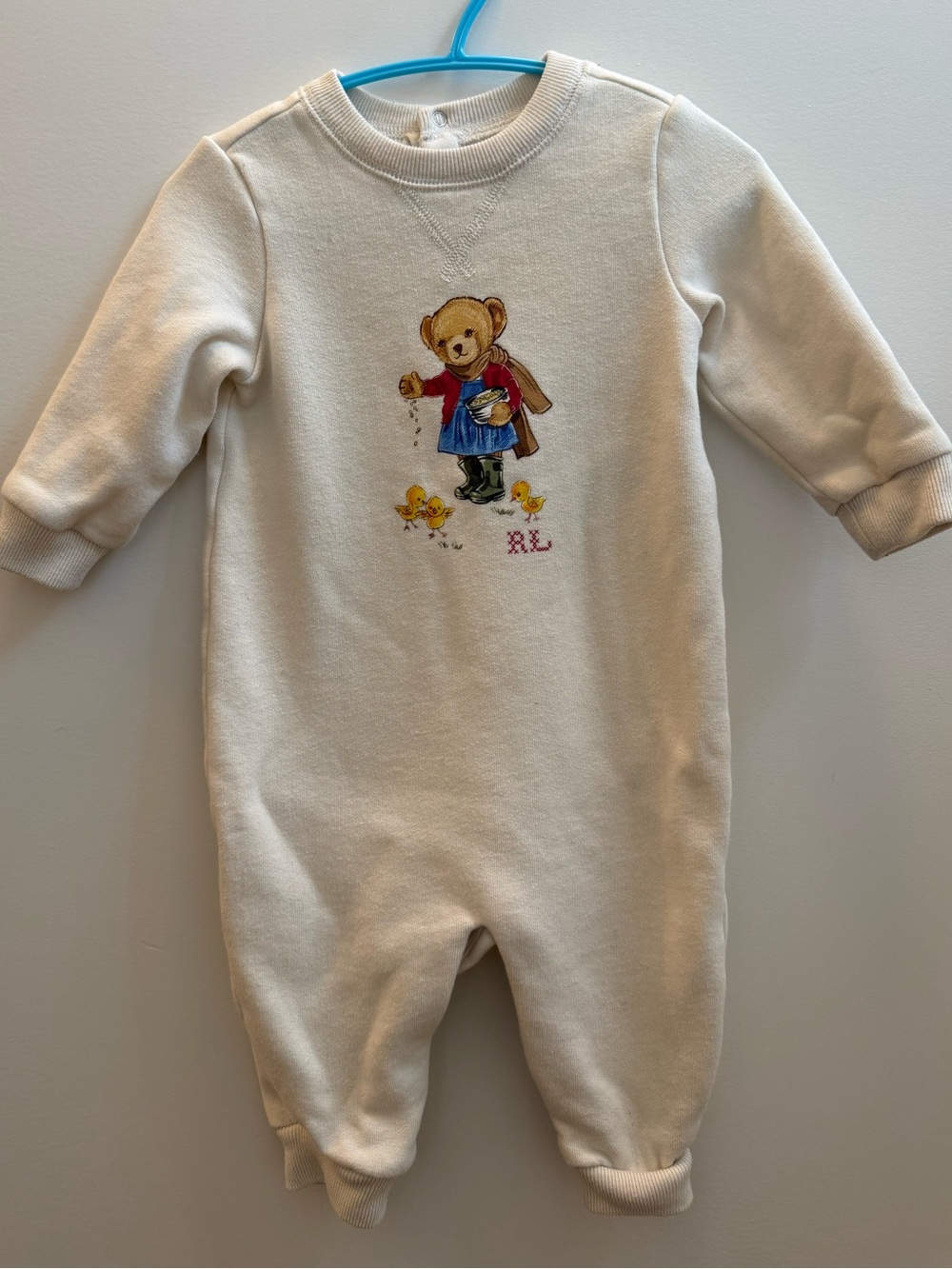 Ralph Lauren Baby Polo Bear One Piece Onesie Romper 6 Months